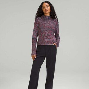 Lululemon Cotton-Cashmere Blend Mock Neck Sweater